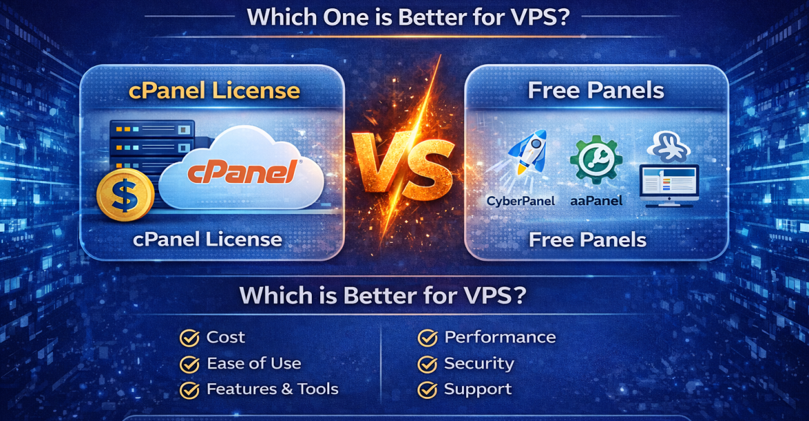 cPanel License vs Free Panels