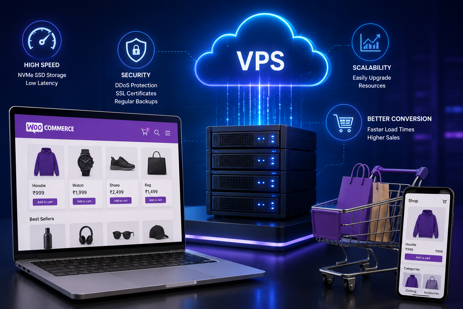 Best VPS for WooCommerce and eCommerce Websites